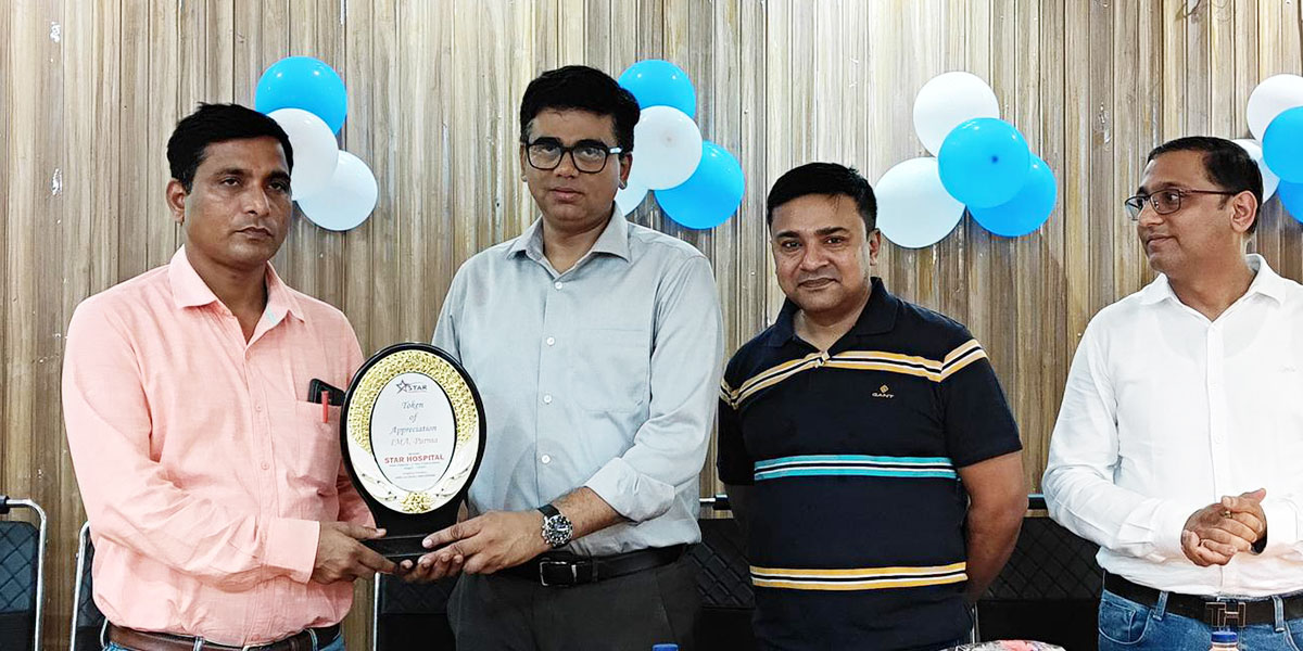 Dr Vishant Deo presented a Continuing Medical Education on laparoscopic colorectal cancer sugery at I.M.A. Purnea